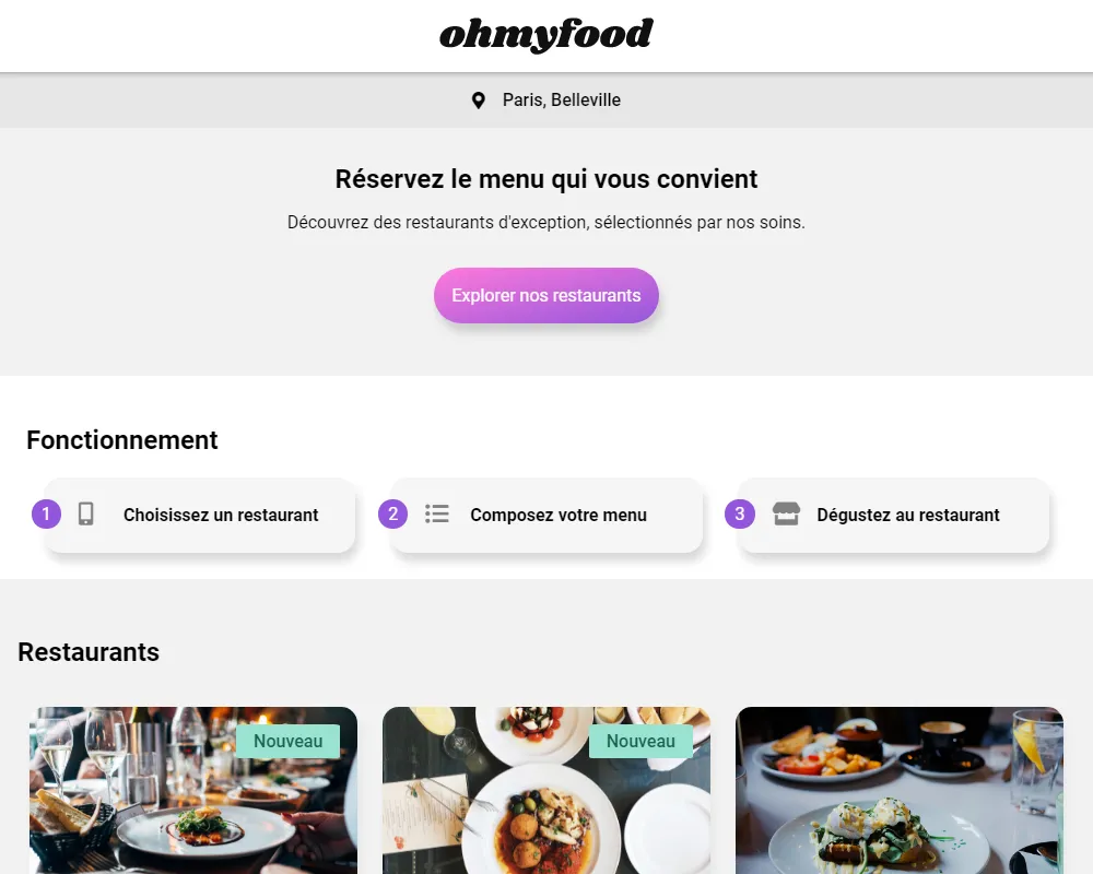 Projet 3 de la formation Développeur web d'OpenClassrooms